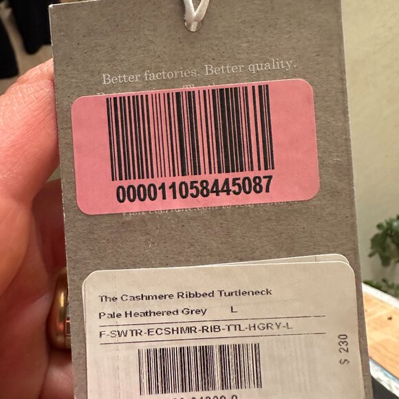 The Cashmere Ribbed Turtleneck - Picture 2 of 2